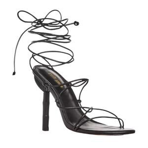 Cult Gaia Soleil Leather Lace Up Strappy  High Heel Sandals NEW EU 36 US 6